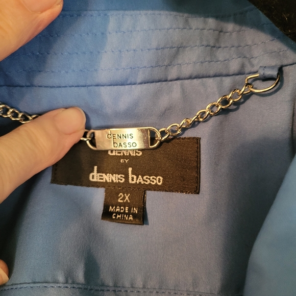 Dennis Basso hooded rain jacket - 2X. L92 - Picture 3 of 10